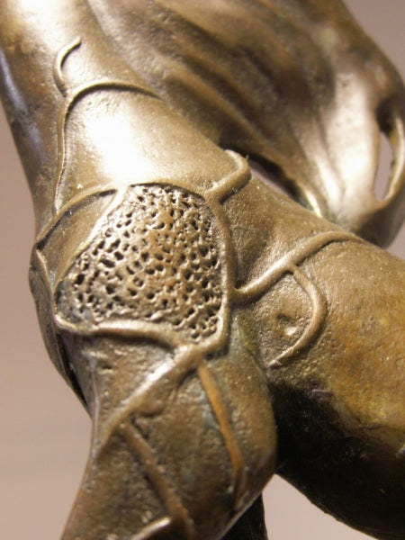 Cheval syréaliste en bronze avec signature de l'artiste - hommage à S. Dali