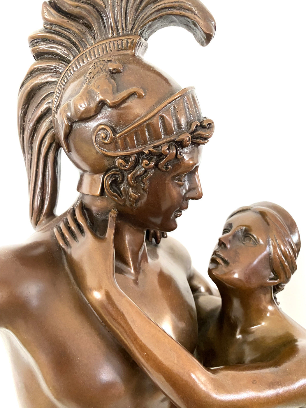Mythologie 30kg statue en bronze Mars et Vénus avec signature de l'artiste Antonio Canova