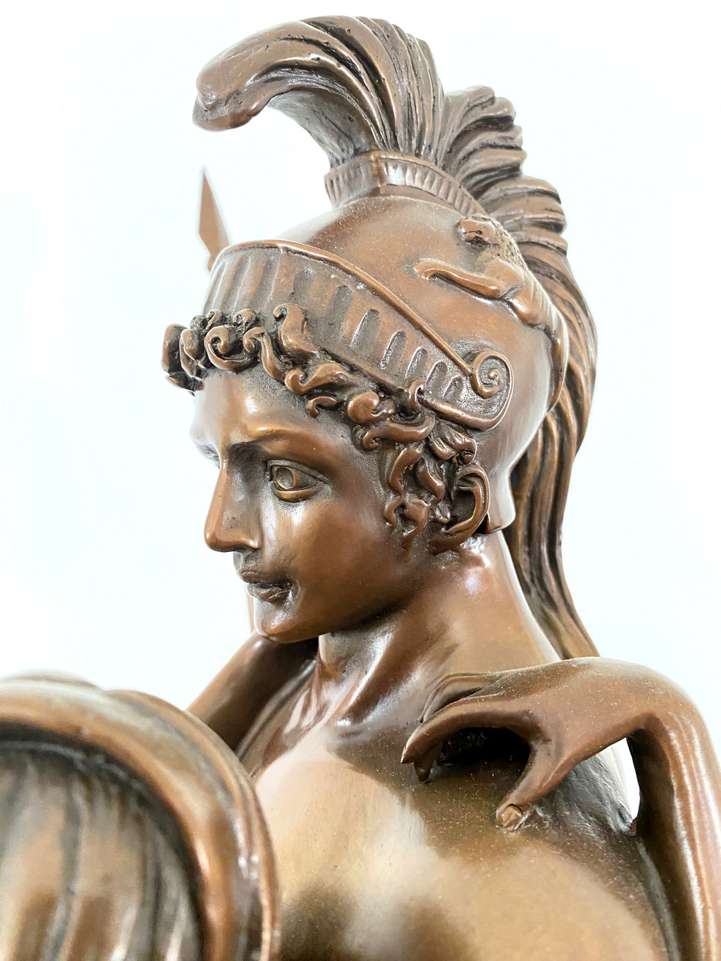 Mythologie 30kg statue en bronze Mars et Vénus avec signature de l'artiste Antonio Canova