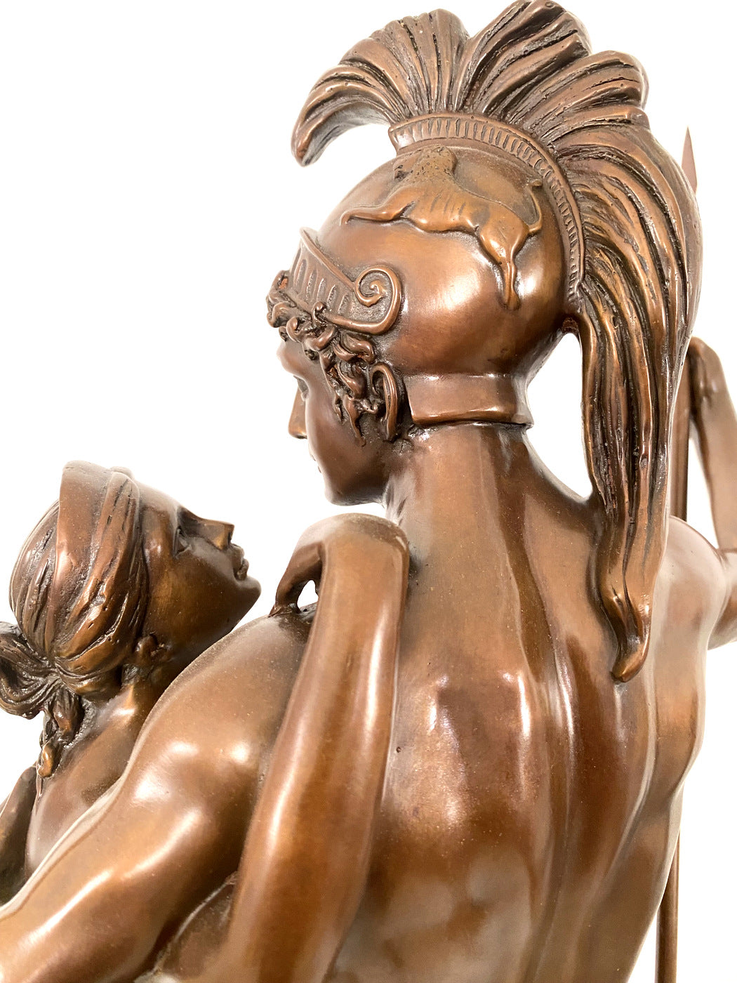 Mythologie 30kg statue en bronze Mars et Vénus avec signature de l'artiste Antonio Canova