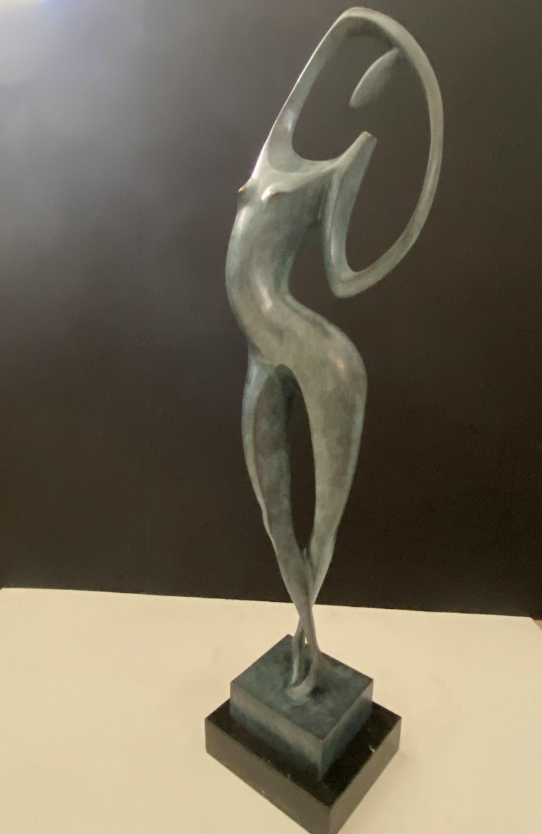 Exklusive Künstler Bronze - Akt auf Marmorsockel signiert Milo.