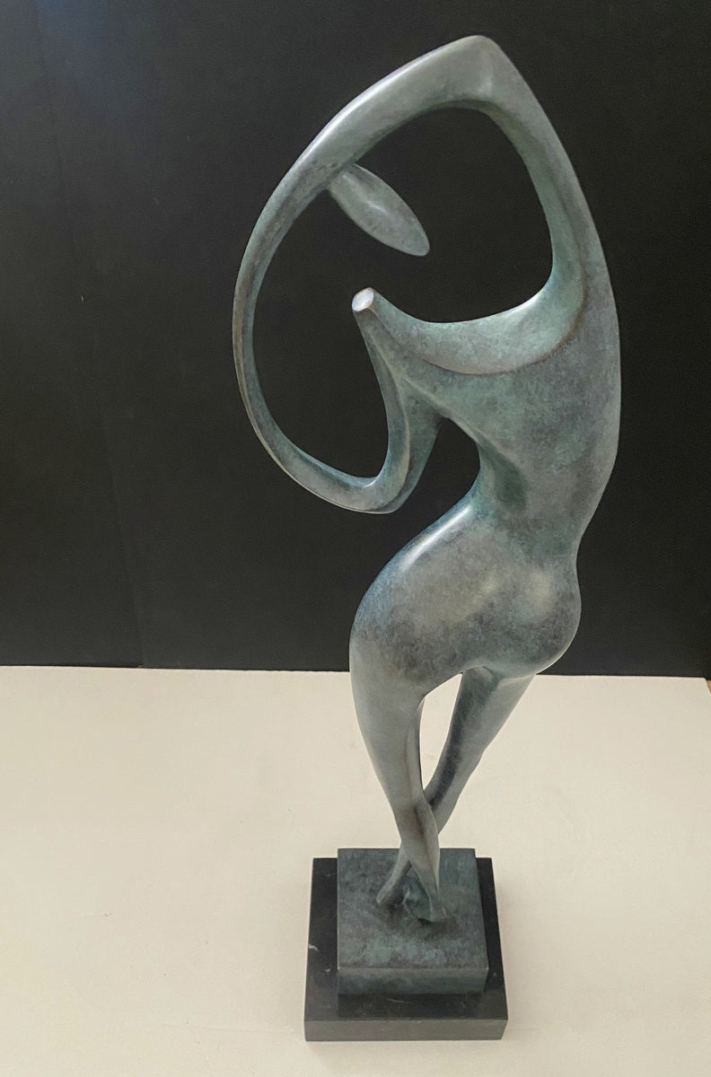 Exklusive Künstler Bronze - Akt auf Marmorsockel signiert Milo.
