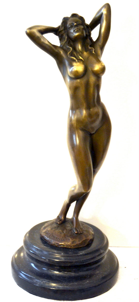 Stilvoller Bronze Akt von Raymondo mit Künstler Signatur 2. Auflage/ durchlaufend nummeriert