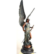 Bronze figure - Angel of Peace signed Coutan