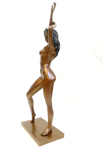 Bronzefigur - Bronze Akt von Raymondo signiert auf Bronzeplatte
