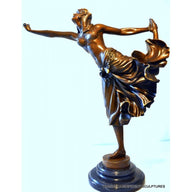 Claire Jeanne Roberte Colinet Danseuse En Bronze Art Déco