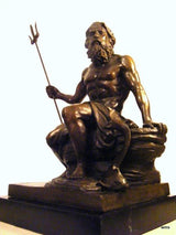 Figurine en bronze - Poséidon "Le Dieu de la Mer"