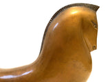 Pferd Figur aus Bronze – Art-Déco-Skulptur nach Boris Lovet-Lorski Kopf und Oberkörper