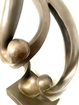 Moderne Kunst Bronzefigur mit Künstlersignatur