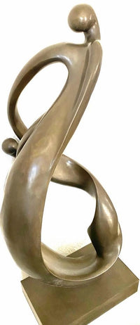 Moderne Kunst Bronzefigur mit Künstlersignatur
