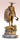 Bronze Krieger Figur – vollständige Vorderansicht mit Schild und Streitaxt