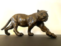 Stalking Tiger cast in bronze signed S.Melani -Recast