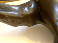 Stalking Tiger cast in bronze signed S.Melani -Recast