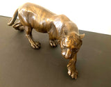 Stalking Tiger cast in bronze signed S.Melani -Recast