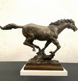 Tierskulptur-Bronzefigur-Pferd in Bronze nach Pierre Jules Mene signiert