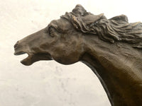 Tierskulptur-Bronzefigur-Pferd in Bronze nach Pierre Jules Mene signiert