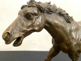 Tierskulptur-Bronzefigur-Pferd in Bronze nach Pierre Jules Mene signiert