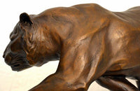 Schleichender Tiger signiert  Salvatore Melani in feinster Bronze gegossen