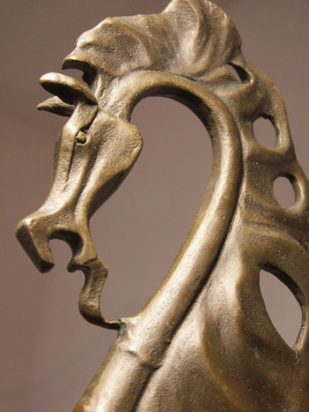 Syrealistic Bronze Horse with Artist Signature - Homage to S. Dali