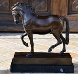 Figure en bronze - Le cheval Médicis en bronze signé Giovanni da Bologna