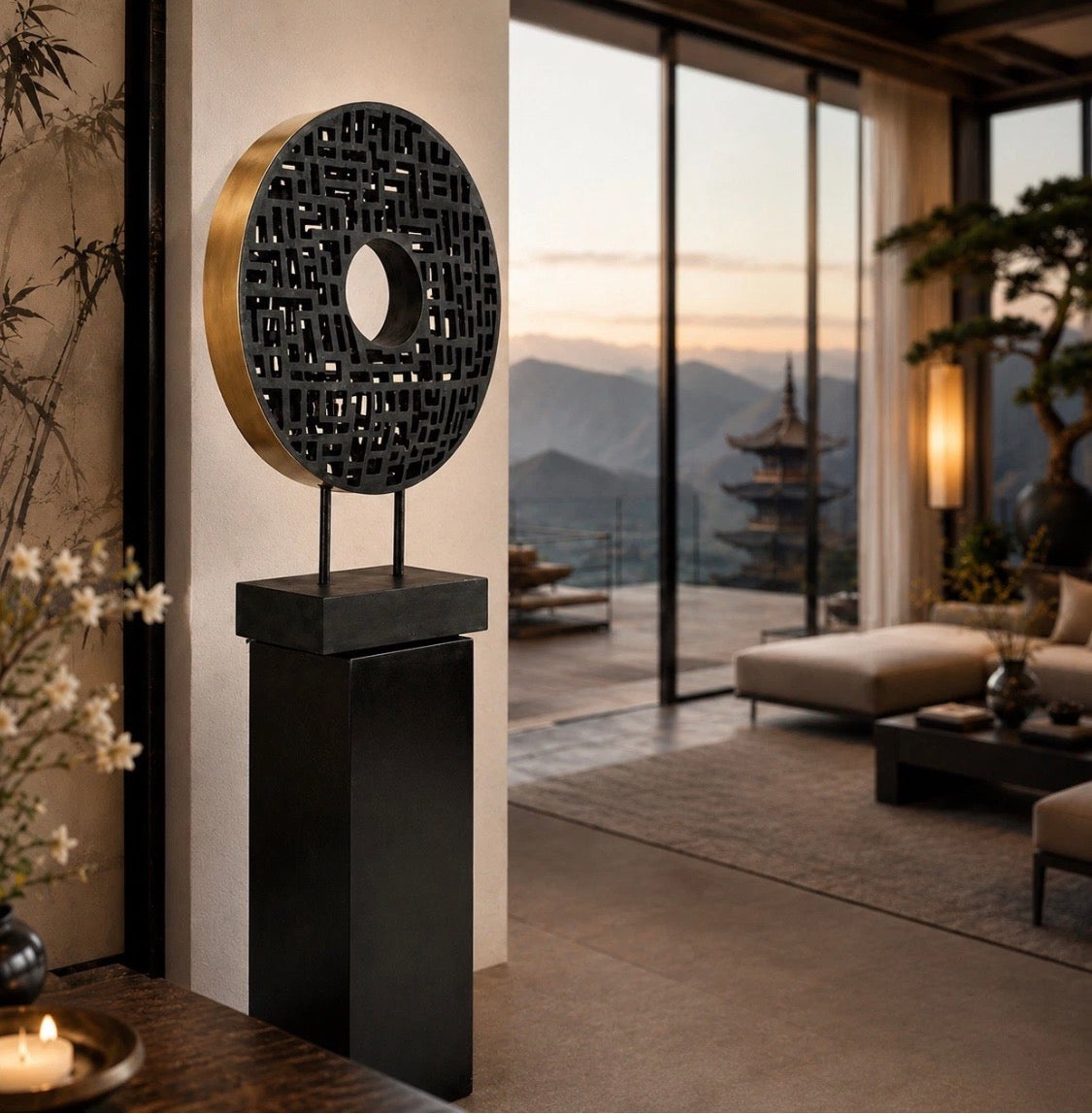 Bronzeplastik modern – abstrakte Bronze Skulptur von Le Bao