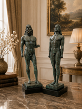Griechische Krieger von Riace aus Bronze – Bronzestatuen mit Phidias-Signatur