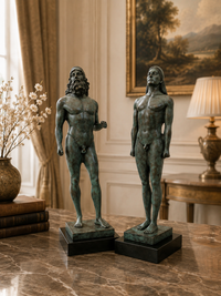 Griechische Krieger von Riace aus Bronze – Bronzestatuen mit Phidias-Signatur