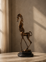 Syrealistic Bronze Horse with Artist Signature - Homage to S. Dali