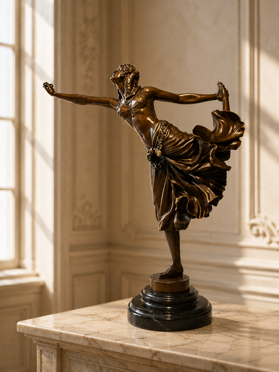 Claire Jeanne Roberte Colinet Art Deco Bronze Dancer