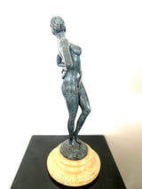 Bronzefigur-  Bronze Akt signiert Raymondo  auf Marmorsockel