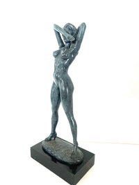 Stylish bronze nude by Raymondo with artist signature