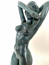 Stylish bronze nude by Raymondo with artist signature