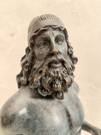 Bronzefiguren -Riace Krieger signiert Phidias auf Marmorplatte