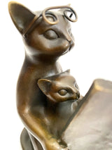 katzenfigur-bronze-katzenbaby-detailansicht-2