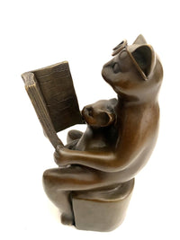 katzenfigur-bronze-seitenansicht-buch-6