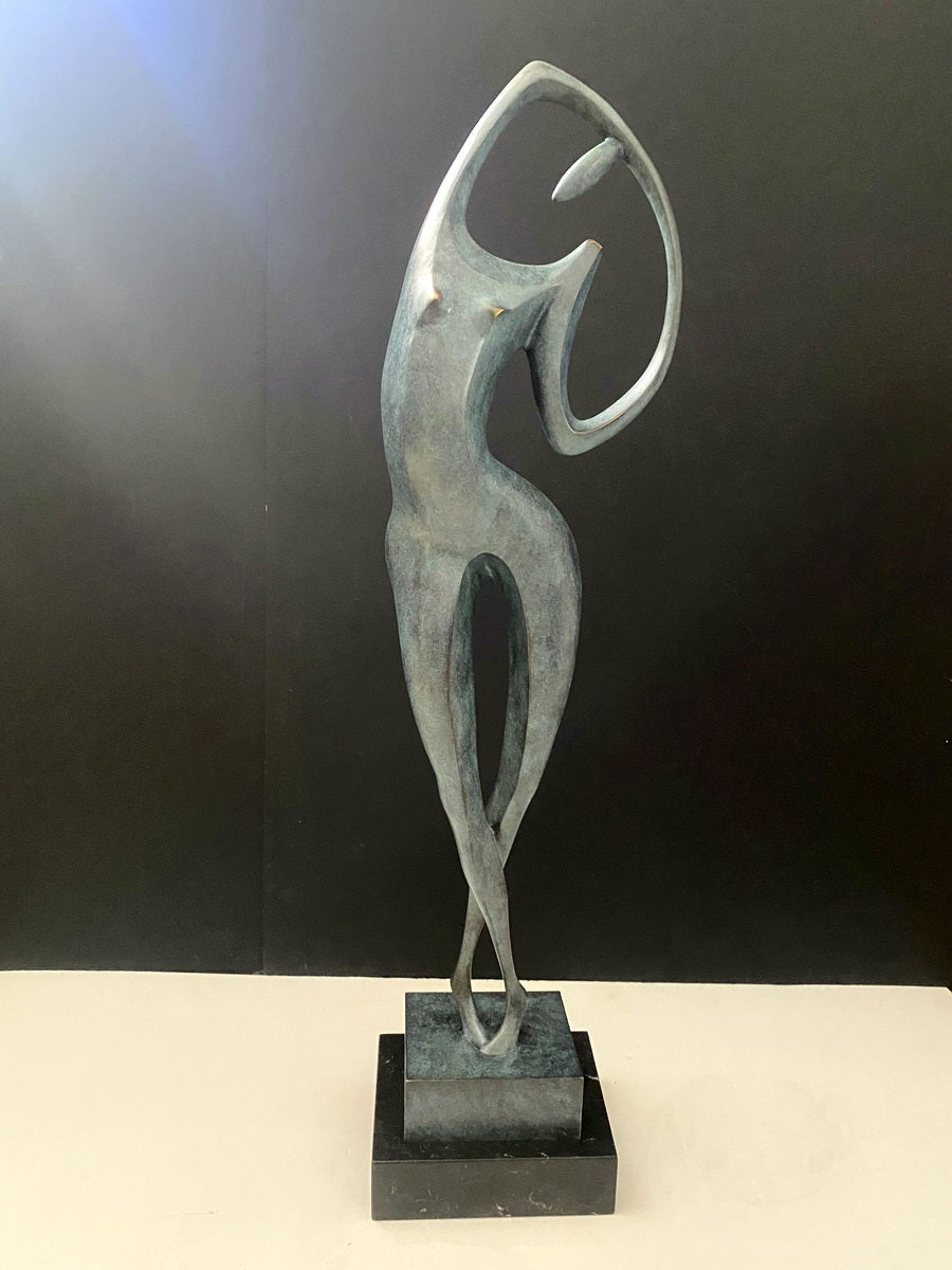 Exklusive Künstler Bronze - Akt auf Marmorsockel signiert Milo.