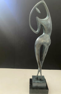 Exklusive Künstler Bronze - Akt auf Marmorsockel signiert Milo.