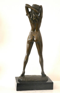 Stylish bronze nude by Raymondo with artist signature