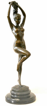 Nu en bronze élégant de Raymondo avec signature de l'artiste