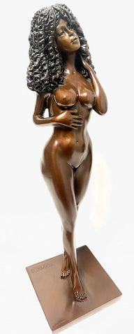 Exotischer Bronze Akt von Raymondo durchlaufend nummeriert signiert