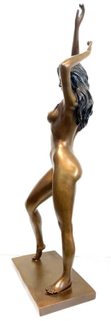 Figure en bronze - Nu en bronze de Raymondo signé sur plaque de bronze