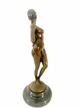 Bronze figure - Bronze nude signed Raymondo on marble base