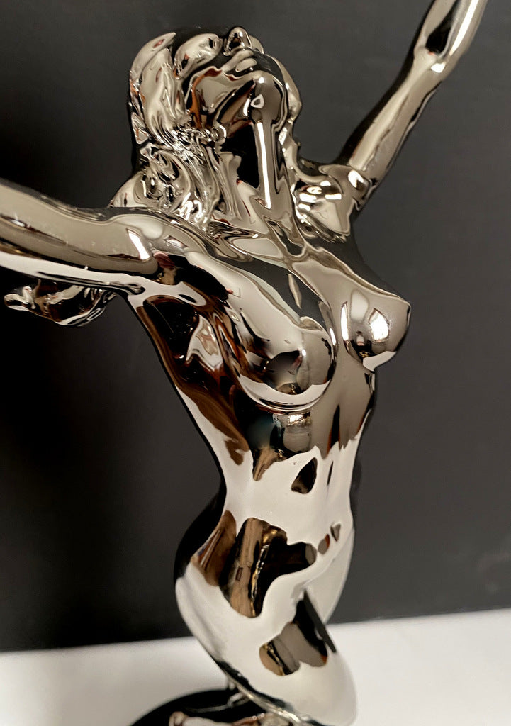 Raymondos Collecters Edition Bronzeskulptur verchromt durchlaufend nummeriert 5/10