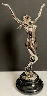Raymondos Collecters Edition Bronzeskulptur verchromt durchlaufend nummeriert 5/10
