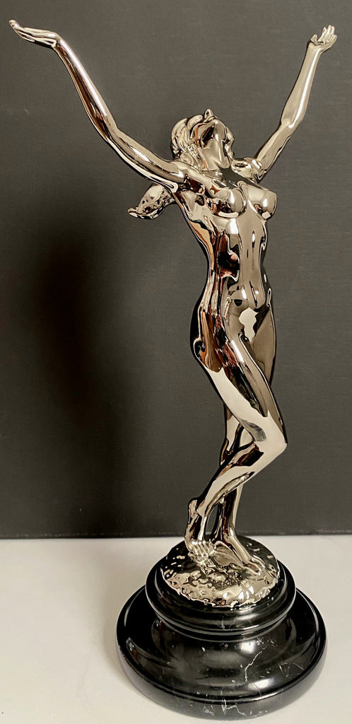 Raymondos Collecters Edition Bronzeskulptur verchromt durchlaufend nummeriert 5/10