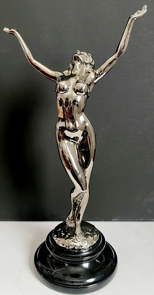 Raymondos Collecters Edition Bronzeskulptur verchromt durchlaufend nummeriert 5/10