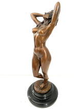 Bronze Akt Skulptur von Raymondo – seitliche Ansicht mit klassischer Patina
