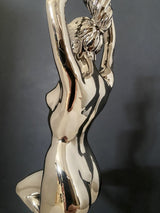 Bronzefigur -Akt von Raymondo verchromt mit Künstlersignatur limitiert num.10/10