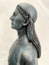 Bronzefiguren -Riace Krieger signiert Phidias auf Marmorplatte