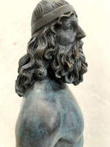 Bronzefiguren -Riace Krieger signiert Phidias auf Marmorplatte